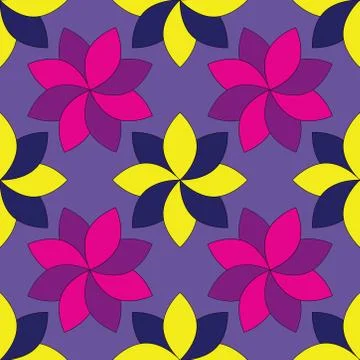 Seamless abstract floral pattern. simple and modern geometric leaf illustration Illustrazione stock