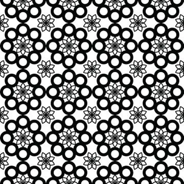 Seamless abstract floral pattern. simple and modern geomatric leaf illustration Illustrazione stock