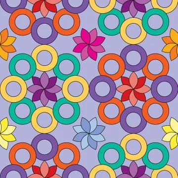 Seamless abstract floral pattern. simple and modern geometric leaf illustration 스톡 일러스트