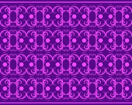 Seamless abstract floral pattern, Vector abstract background Stock Illustration
