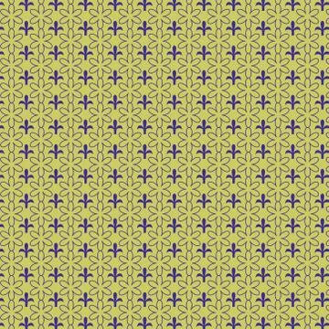 Seamless abstract floral tiles pattern. traditional stylish linear texture. Stock Illustration