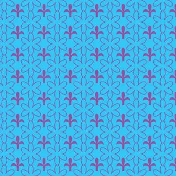 Seamless abstract floral tiles pattern. traditional stylish linear texture. Stock Illustration