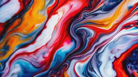 Seamless Abstract fluid motion waves with smooth swirling patterns and orga.. Stock Footage 318839169