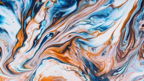 Seamless Abstract fluid motion waves with smooth swirling patterns and orga.. Stock Footage 318839181