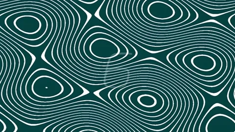Seamless abstract fluid wave pattern for hypnotic geometric digital backgroun Stock Footage 342207017