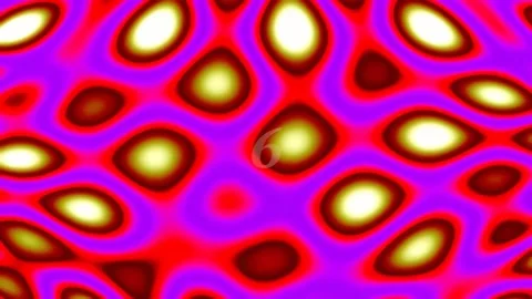 Seamless Abstract Fractal Pattern Background - Vibrant Red and Magenta Waves Stock Footage 342207019