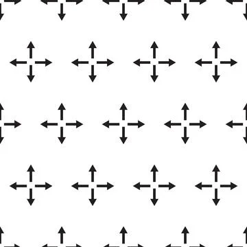 Seamless abstract geometric arrow pattern. Vector. Stock Illustration