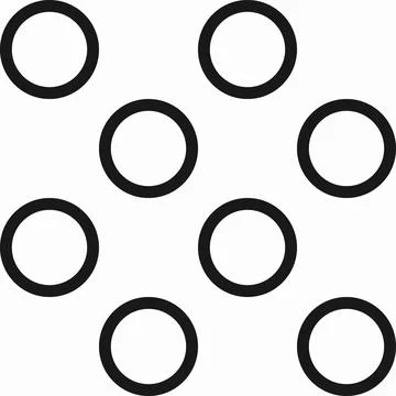 Seamless abstract geometric background with circles. Modern minimalist vect.. Stock Illustration