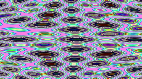 Seamless abstract geometric background with retro pastel wave patterns Stock Footage 337165196