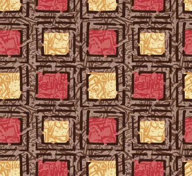 Seamless abstract geometric design pattern Stock Illustration