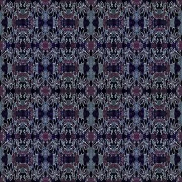 Seamless abstract geometric flower pattern Stock Illustration