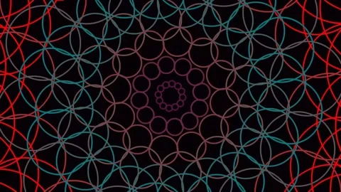 Seamless abstract geometric fractal pattern background technology structure.. Stock Footage 341056944