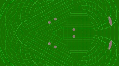 Seamless Abstract Geometric Grid Pattern for Digital Technology Background .. Stock Footage 337703105