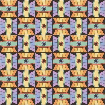 Seamless abstract geometric mosaic pattern Stock-Illustration