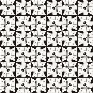 Seamless abstract geometric mosaic pattern 库存插图