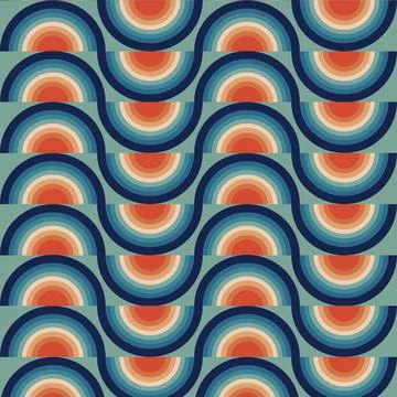 Seamless abstract geometric pattern, abstract with simple shapes Stock Illustration