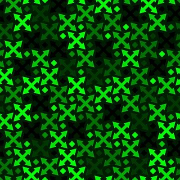 Seamless abstract geometric pattern with arrow crosses. Modern stylish texture Иллюстрация
