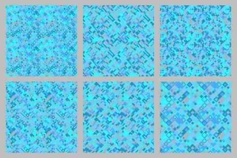 Seamless abstract geometric pattern background design set イラスト素材