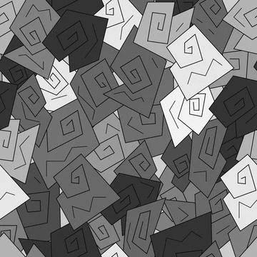 Seamless abstract geometric pattern background Stock Illustration