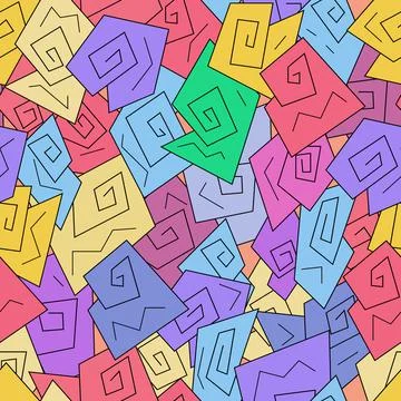 Seamless abstract geometric pattern background Stock Illustration