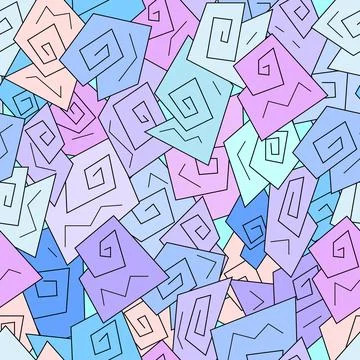 Seamless abstract geometric pattern background Stock Illustration