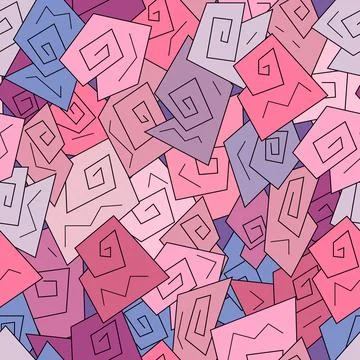 Seamless abstract geometric pattern background Stock Illustration
