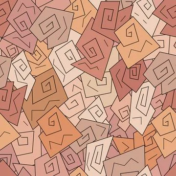 Seamless abstract geometric pattern background Stock Illustration