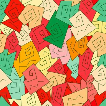 Seamless abstract geometric pattern background Stock Illustration