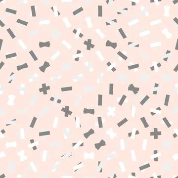 Seamless abstract geometric pattern. Beautiful for textile or paper print. Ve Stock Illustration