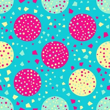 Seamless abstract geometric pattern. Beautiful for textile or paper print. Ve Stock Illustration