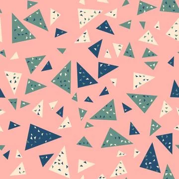 Seamless abstract geometric pattern. Beautiful for textile or paper print. Ve Stock Illustration