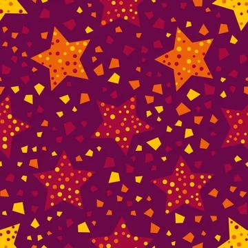 Seamless abstract geometric pattern. Beautiful for textile or paper print. Ve Stock Illustration