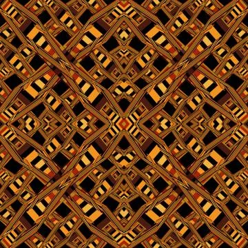 Seamless abstract geometric pattern on a brown background Stock-Illustration