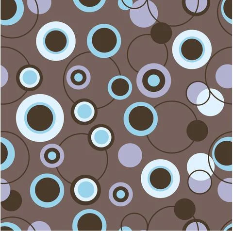 Seamless abstract geometric pattern of circles Stock Illustration