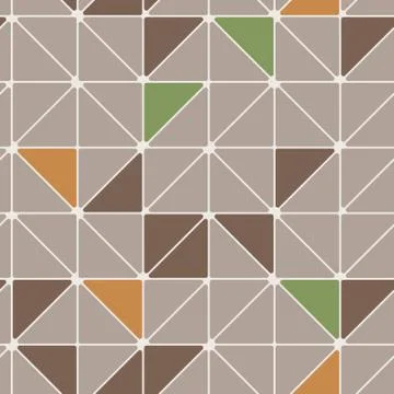 Seamless abstract geometric pattern of colored triangles イラスト素材