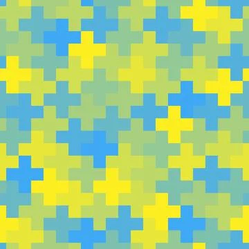 Seamless abstract geometric pattern with cross shapes. Modern stylish texture Stock Illustration