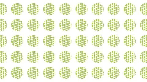 Seamless abstract geometric pattern featuring light green circular mesh ele.. Illustrazione stock