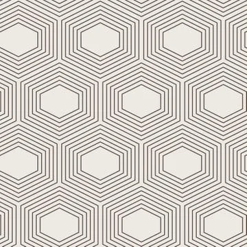 Seamless abstract geometric pattern of a hexagons Stock Illustration