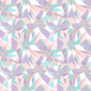 Seamless abstract geometric pattern Stock Illustration