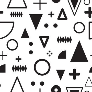 Seamless abstract geometric pattern 库存插图