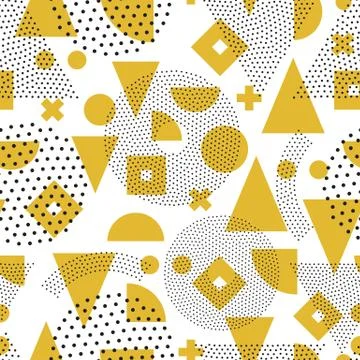 Seamless abstract geometric pattern 库存插图