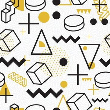 Seamless abstract geometric pattern Stock Illustration