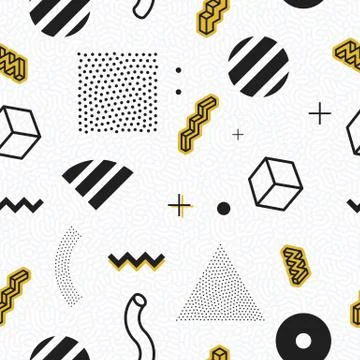 Seamless abstract geometric pattern Stock Illustration