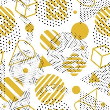 Seamless abstract geometric pattern Stock Illustration