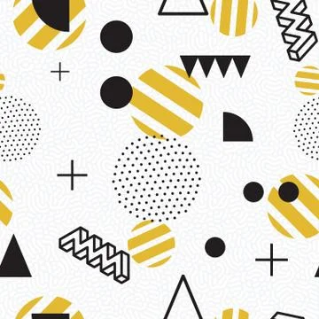 Seamless abstract geometric pattern Stock Illustration