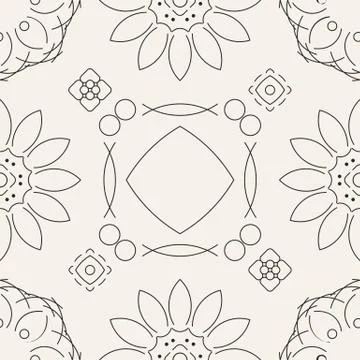 Seamless abstract geometric pattern. Stock Illustration