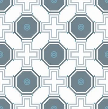 Seamless abstract geometric  pattern Stock Illustration