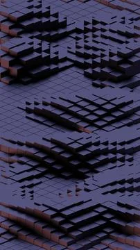 Seamless Abstract Geometric Pattern with Interlocking Dark Blue Tiles 스톡 일러스트