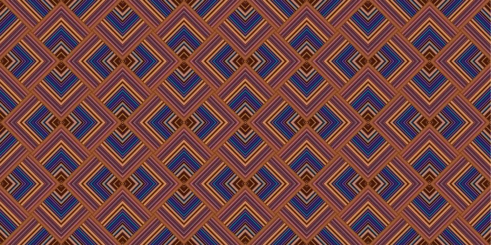 Seamless abstract geometric pattern from lines. Wide panoramic seamless Art.. Illustrazione stock