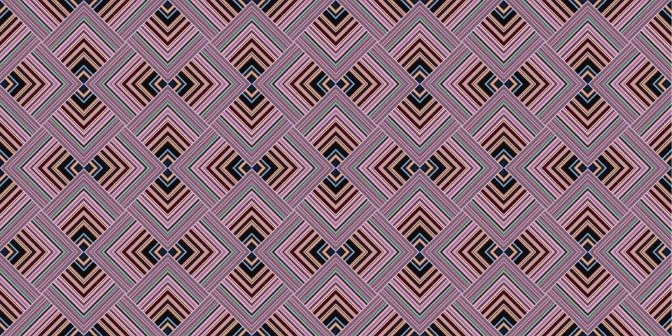 Seamless abstract geometric pattern from lines. Wide panoramic seamless Art.. Stock Photos